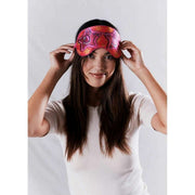 Jessica Russell Flint S for Sunglasses Silk Eye Mask - Pink/Yellow