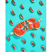 Jessica Russell Flint W for Watermelon Silk Eye Mask - Red/Blue