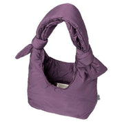 Lefrik Biwa Puffy Mini Shoulder Bag - Plum Tech