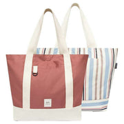 Lefrik Strata Reversible Sorolla Stripe Shopper Bag - Cream/Pink/Blue