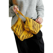 Lefrik Zoid Small and Medium Pack TIger Print Wash Bag - Yellow/Black