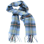 Locharron of Scotland Bowhill Bell of Borders Lambswool Scarf - Blue