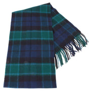 Locharron of Scotland Bowhill Graham of Menteith Modern Lambswool Tartan Scarf - Blue/Green