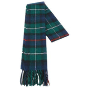 Locharron of Scotland Bowhill Mackenzie Modern Lambswool Tartan Scarf - Green/Navy/Red