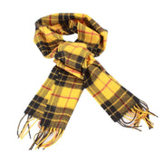 Locharron of Scotland Bowhill Macleod Dress Modern Lambswool Tartan Scarf - Yellow/Black/Red