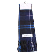 Locharron of Scotland Bowhill The Patriot Modern Lambswool Tartan Scarf - Blue/Black