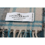 Locharron of Scotland Darwin Gordon Dress Lambswool Scarf - Teal Blue