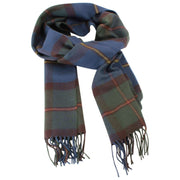 Locharron of Scotland Darwin Macleod of Harris Antique Lambswool Scarf - Blue/Dark Green