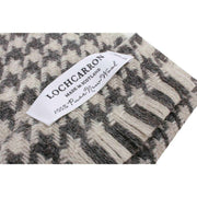 Locharron of Scotland Fearne Corrie British Wool Scarf - Pearl White/Black