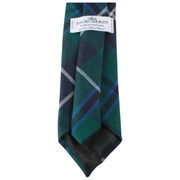 Locharron of Scotland Reiver Douglas Modern Tartan Tie - Navy/Dark Green