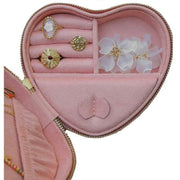 Maison Scarlett Celeste Velvet Travel Jewellery Box - Pink