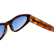 MessyWeekend Blade Sunglasses - Havana Brown/Blue