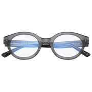 MessyWeekend Frost Blue Light Reading Glasses - Clear/Ash Grey