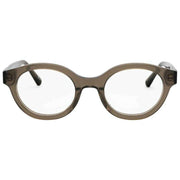 MessyWeekend Frost Blue Light Reading Glasses - Clear/Olive Green
