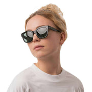 MessyWeekend Liv Sunglasses - Black/Green