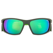 O'Neill 9018 2.0 High Wrap Performance Sports Sunglasses - Green