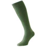 Pantherella Danvers Cotton Fil D'Ecosse Over the Calf Socks - Sage Green