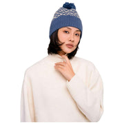 Powder Agatha Pom Pom Hat - Denim Mix