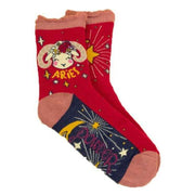 Powder Aries Ankle Socks - Berry Red