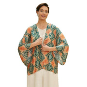 Powder Batik Kimono Jacket - Cream