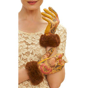 Powder Bernadette Floral Gloves - Mustard Yellow