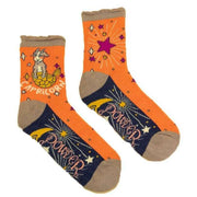 Powder Capricorn Ankle Socks - Tangerine Orange