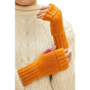 Powder Cassia Wrist Warmers - Tangerine Orange