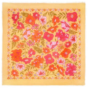 Powder Cotton Sketched Florals Bandana - Mustard Yellow