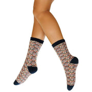 Powder Fair Isle Cosy Socks - Cream