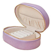 Powder Hummingbird Oval Jewellery Box - Lavender Purple