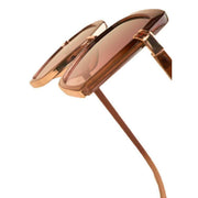 Powder Luxe Angelina Sunglasses - Mahogany Brown