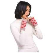 Powder Roxy Wrist Warmers - Rose/Tangerine