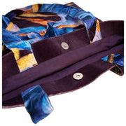 Powder Velvet Tote Bag - Iris Blue