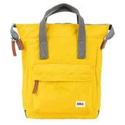 Roka Bantry B Small Sustainable Nylon Backpack - Mustard Yellow