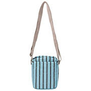 Roka Bond Recycled Canvas Crossbody Bag - Blue Stripe