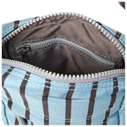 Roka Bond Recycled Canvas Crossbody Bag - Blue Stripe