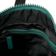 Roka Canfield B Medium All Black Recycled Nylon Backpack - Black/Teal