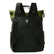 Roka Canfield B Medium Creative Waste Two Tone Recycled Nylon Backpack - Black/Avocado Green