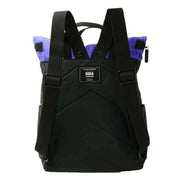 Roka Canfield B Medium Creative Waste Two Tone Recycled Nylon Backpack - Black/Simple Purple