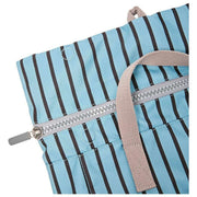 Roka Canfield B Medium Recycled Canvas Backpack - Blue Stripe