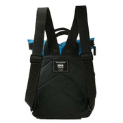 Roka Canfield B Small Creative Waste Two Tone Recycled Nylon Backpack - Black/Sea Port Blue