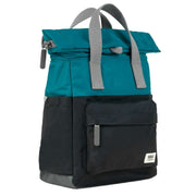 Roka Canfield B Small Creative Waste Two Tone Recycled Nylon Backpack - Marine Blue/Black