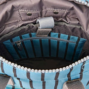 Roka Canfield B Small Recycled Canvas Backpack - Blue Stripe