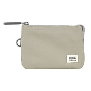 Roka Carnaby Small Creative Waste Two Tone Recycled Canvas Wallet - Ash Black/Coriander Grey