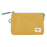 Roka Carnaby Small Creative Waste Two Tone Recycled Nylon Wallet - Midnight Navy/Mustard Yellow