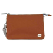 Roka Carnaby XL Recycled Canvas Cross Body Bag - Bran Brown