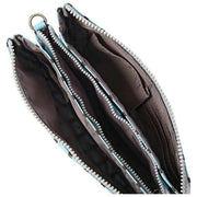 Roka Carnaby XL Recycled Canvas Crossbody Bag - Blue Stripe