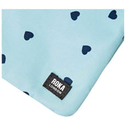 Roka Carnaby XL Recycled Canvas Crossbody Bag - Blue/Blue Hearts