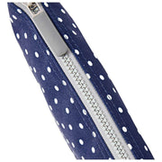 Roka Carnaby XL Recycled Canvas Crossbody Bag - Navy Polka Dot