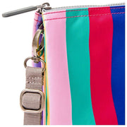 Roka Carnaby XL Recycled Canvas Crossbody Bag - Wide Stripe Multi-colour